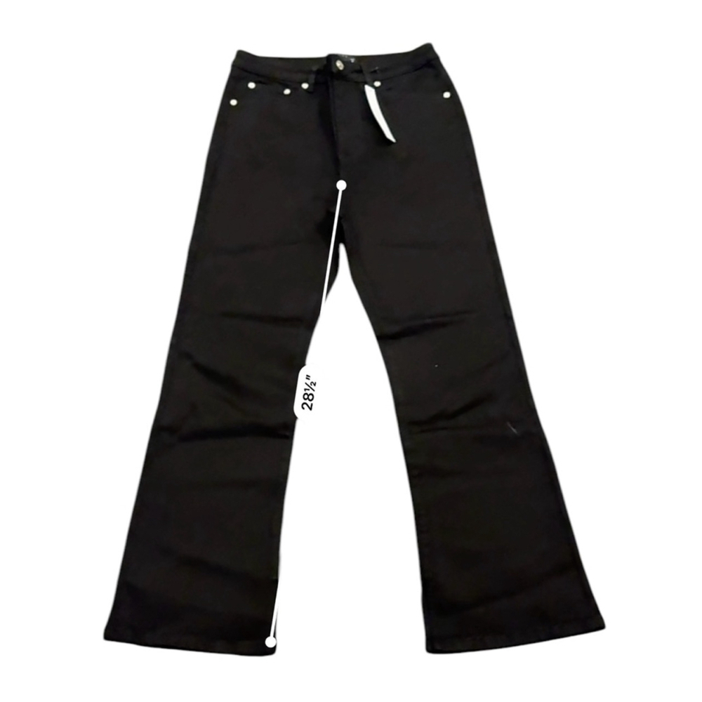 NWT ASOS DESIGN Women’s Black Wide Leg Pants Size 30/28P - Picture 6 of 7